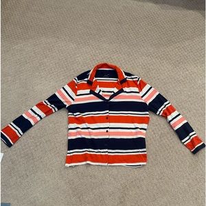 Kate Spade Pajama TOP in size large. New without tags. Red , white, blue, pink.